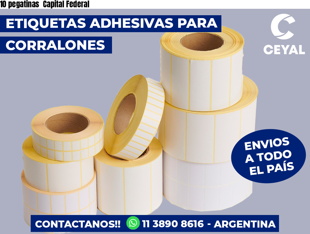 10 pegatinas Capital Federal