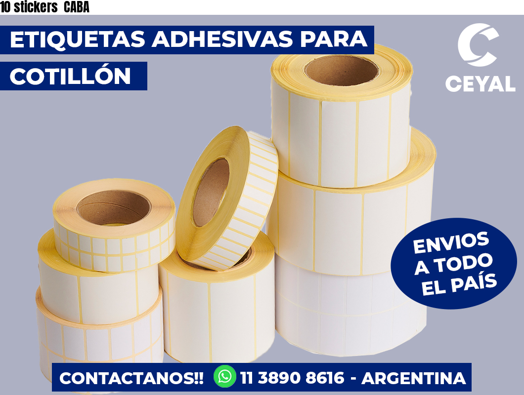 10 stickers CABA