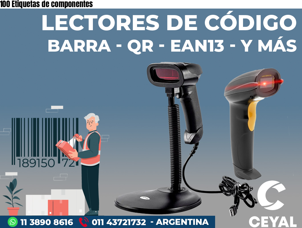 100 Etiquetas de componentes