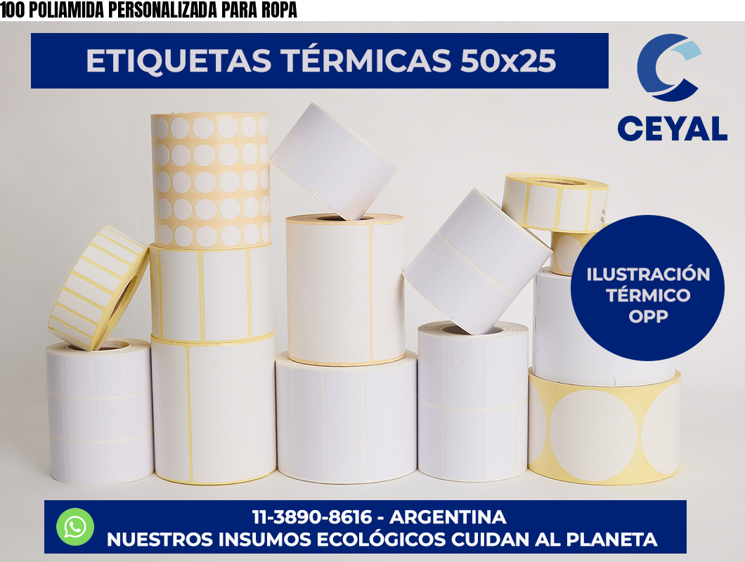 100 POLIAMIDA PERSONALIZADA PARA ROPA