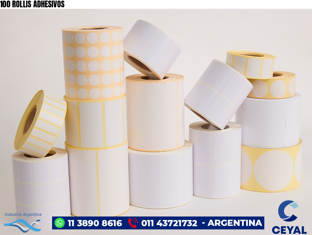 100 ROLLIS ADHESIVOS