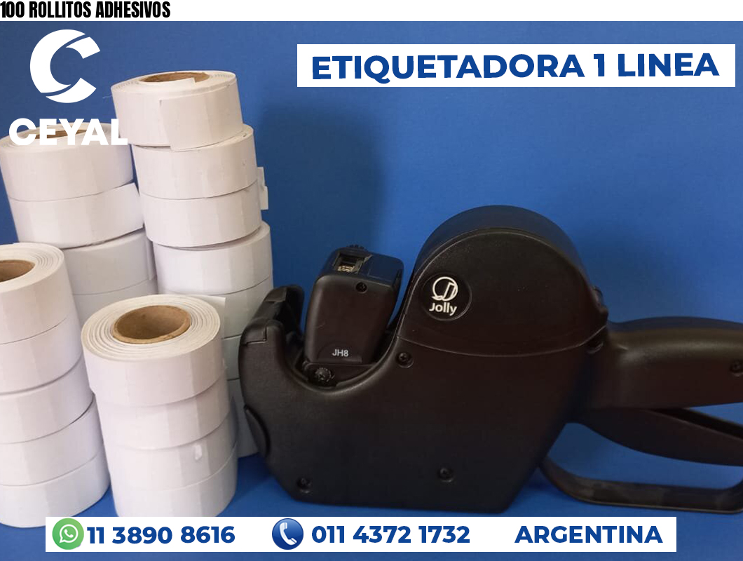 100 ROLLITOS ADHESIVOS