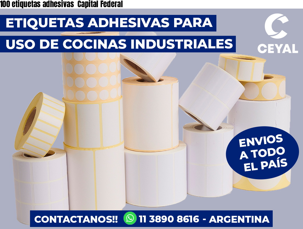100 etiquetas adhesivas  Capital Federal