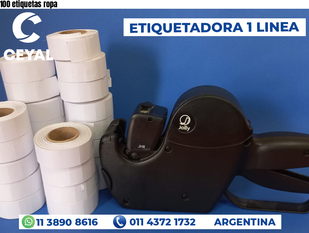 100 etiquetas ropa