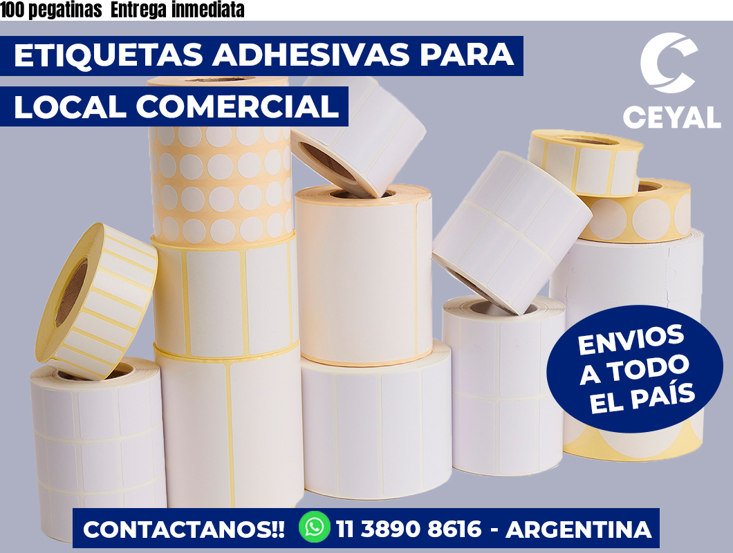 100 pegatinas Entrega inmediata