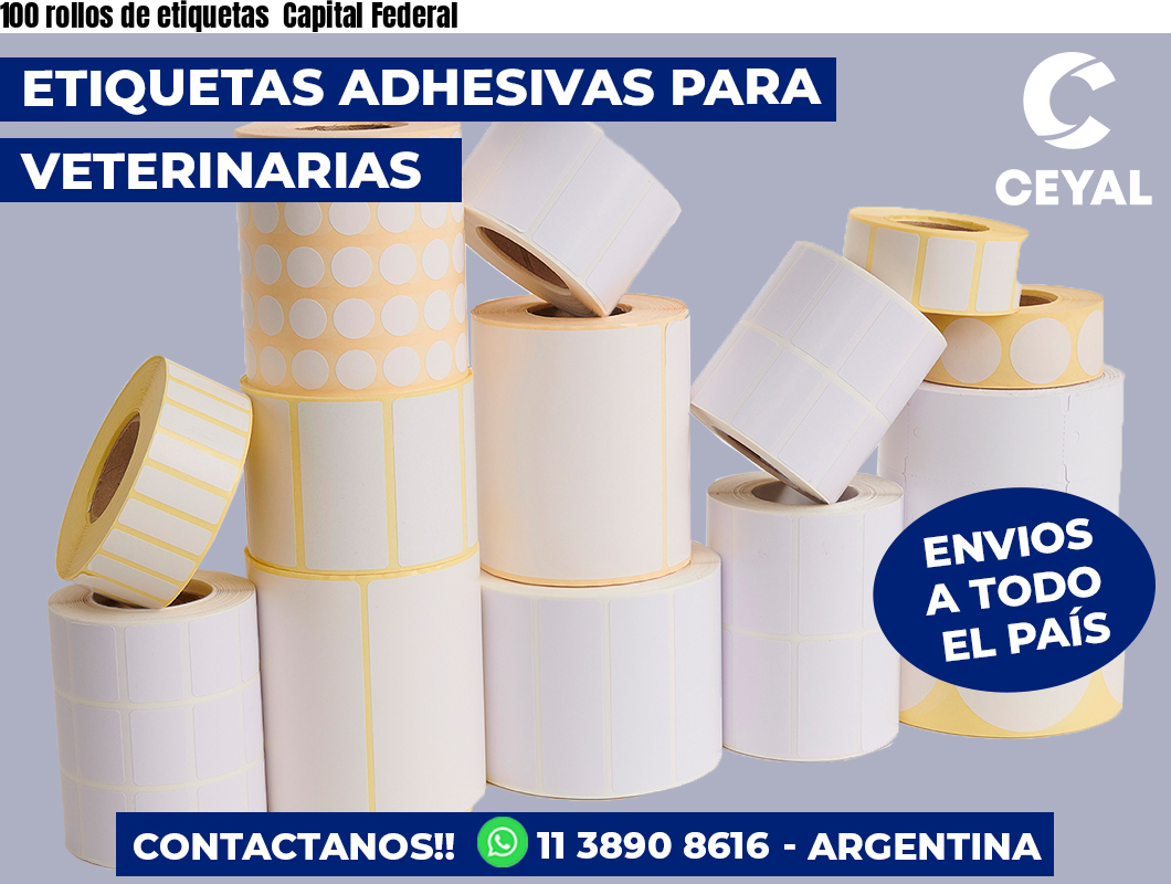 100 rollos de etiquetas  Capital Federal