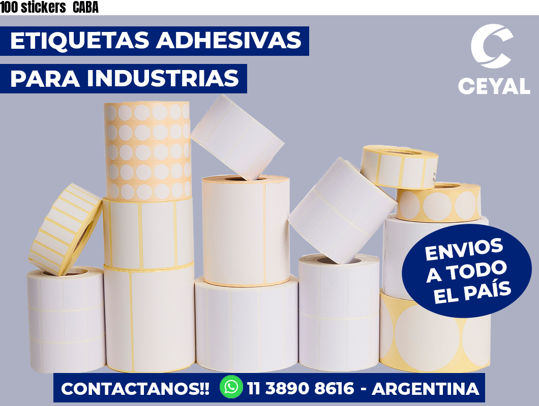 100 stickers  CABA