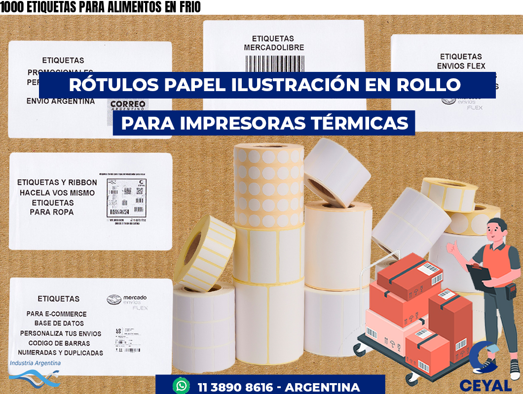 1000 ETIQUETAS PARA ALIMENTOS EN FRIO