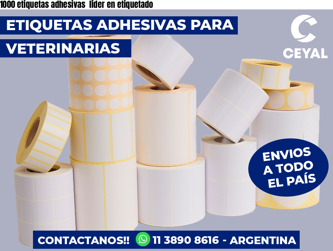 1000 etiquetas adhesivas líder en etiquetado