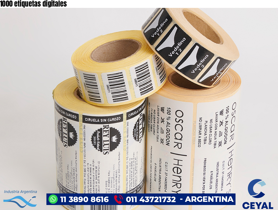 1000 etiquetas digitales