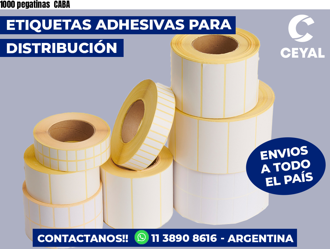 1000 pegatinas  CABA