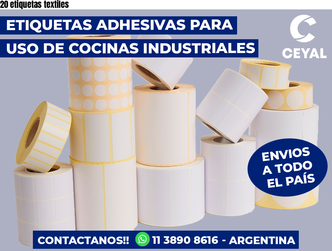 20 etiquetas textiles