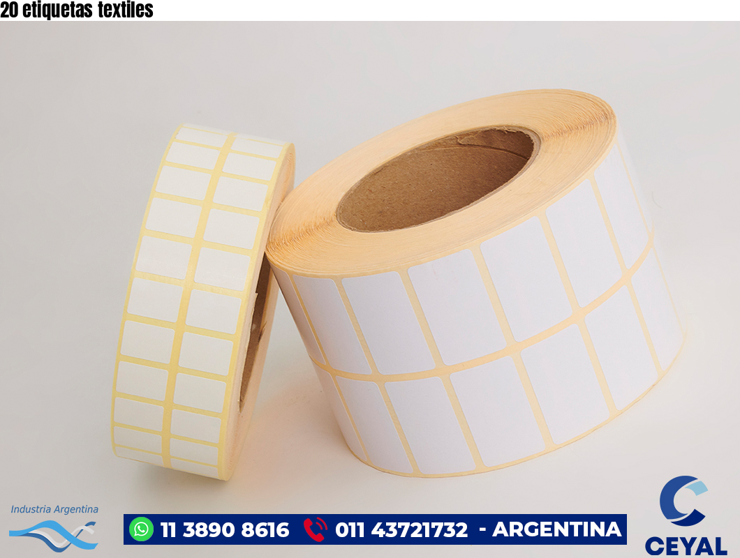 20 etiquetas textiles