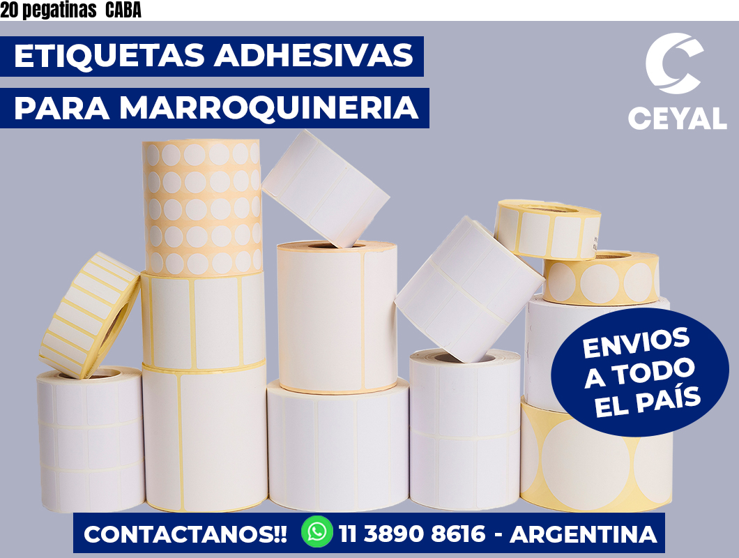 20 pegatinas  CABA