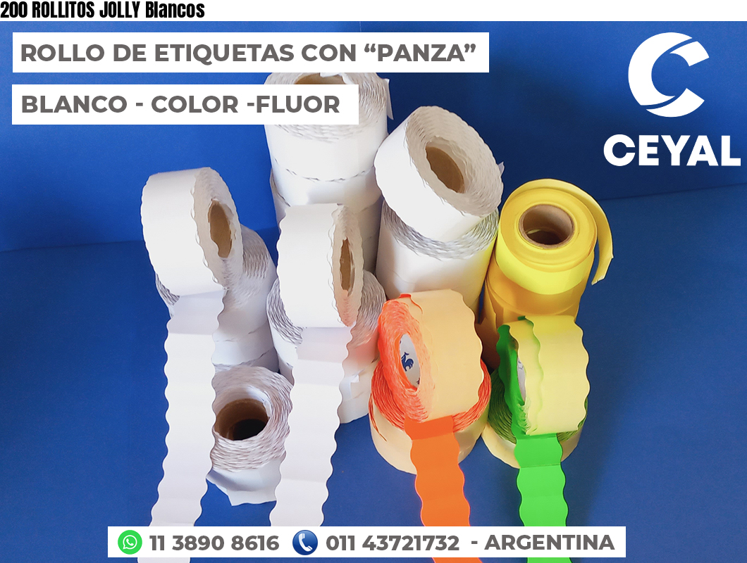 200 ROLLITOS JOLLY Blancos