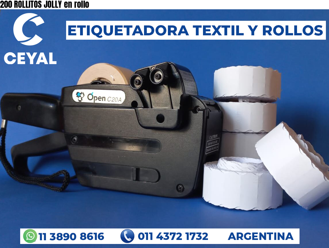200 ROLLITOS JOLLY en rollo