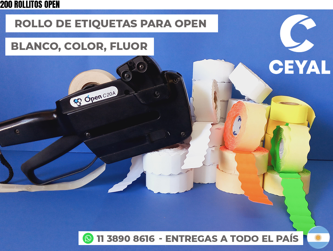 200 ROLLITOS OPEN