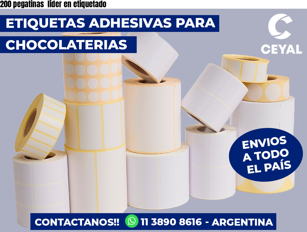 200 pegatinas líder en etiquetado