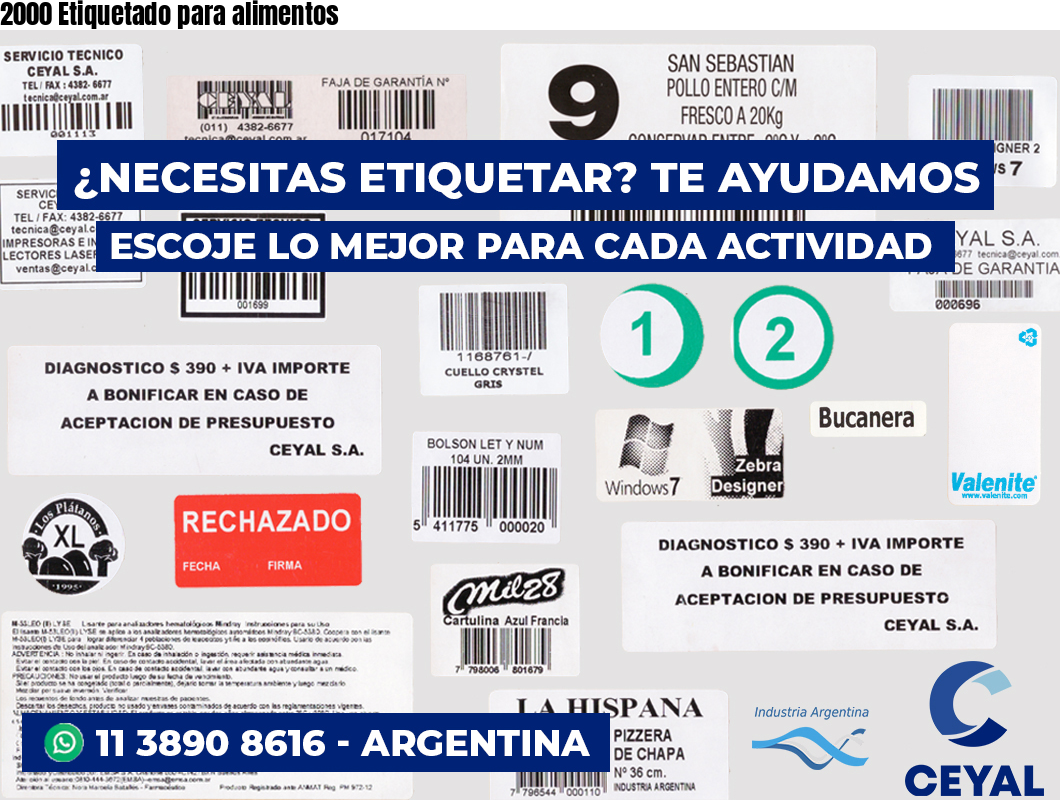 2000 Etiquetado para alimentos