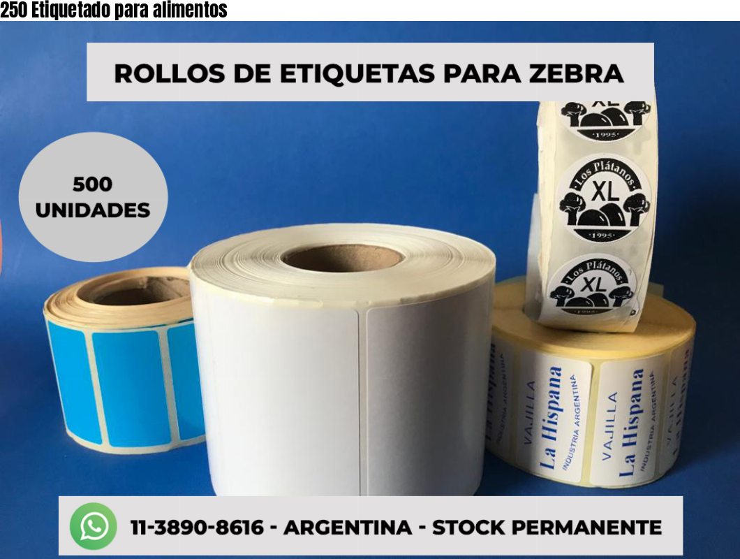 250 Etiquetado para alimentos