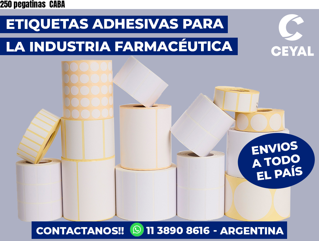 250 pegatinas CABA