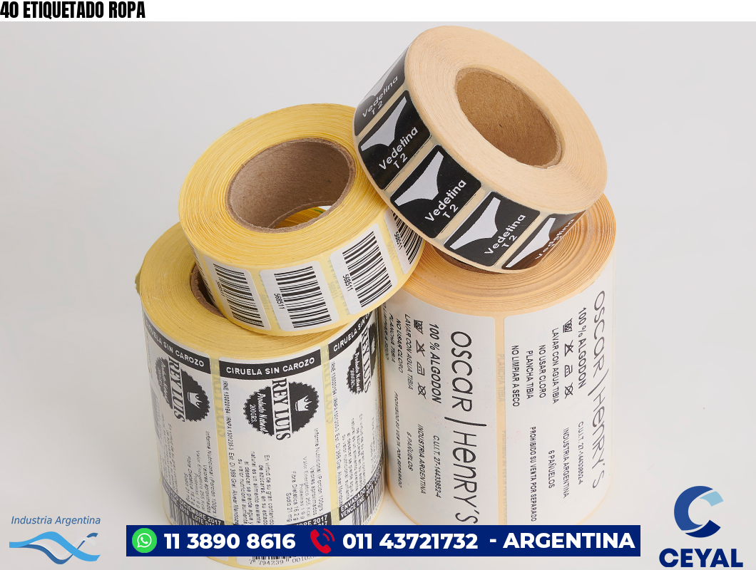 40 ETIQUETADO ROPA