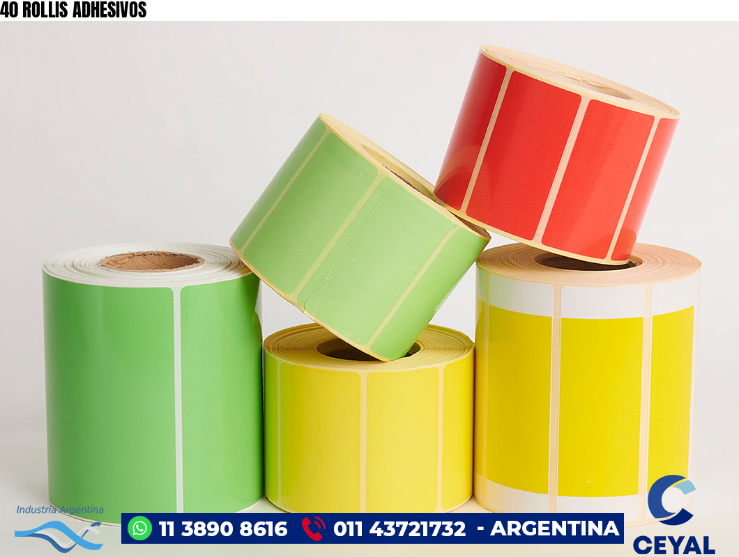 40 ROLLIS ADHESIVOS