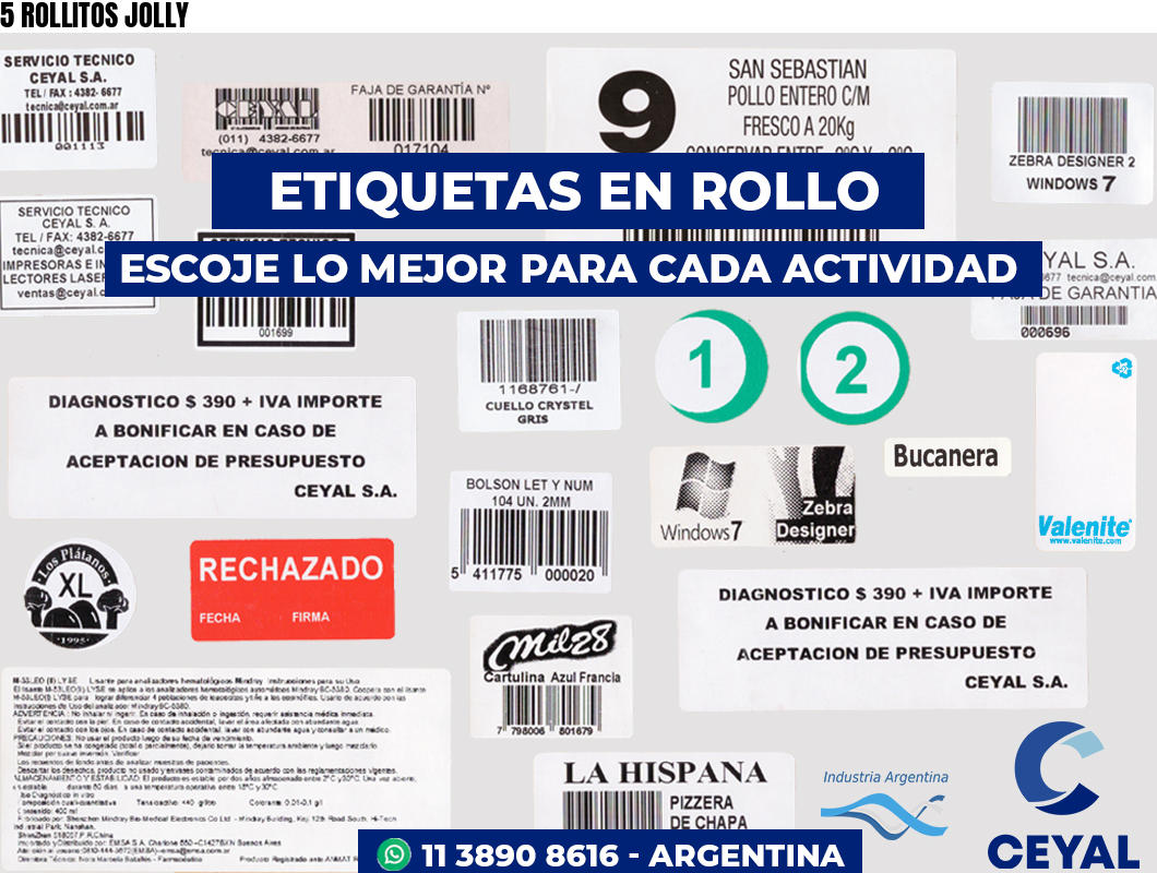 5 ROLLITOS JOLLY