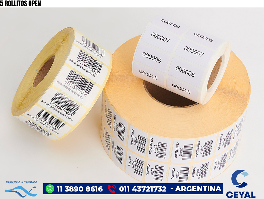 5 ROLLITOS OPEN