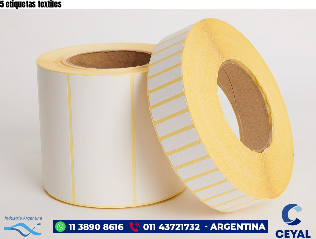 5 etiquetas textiles