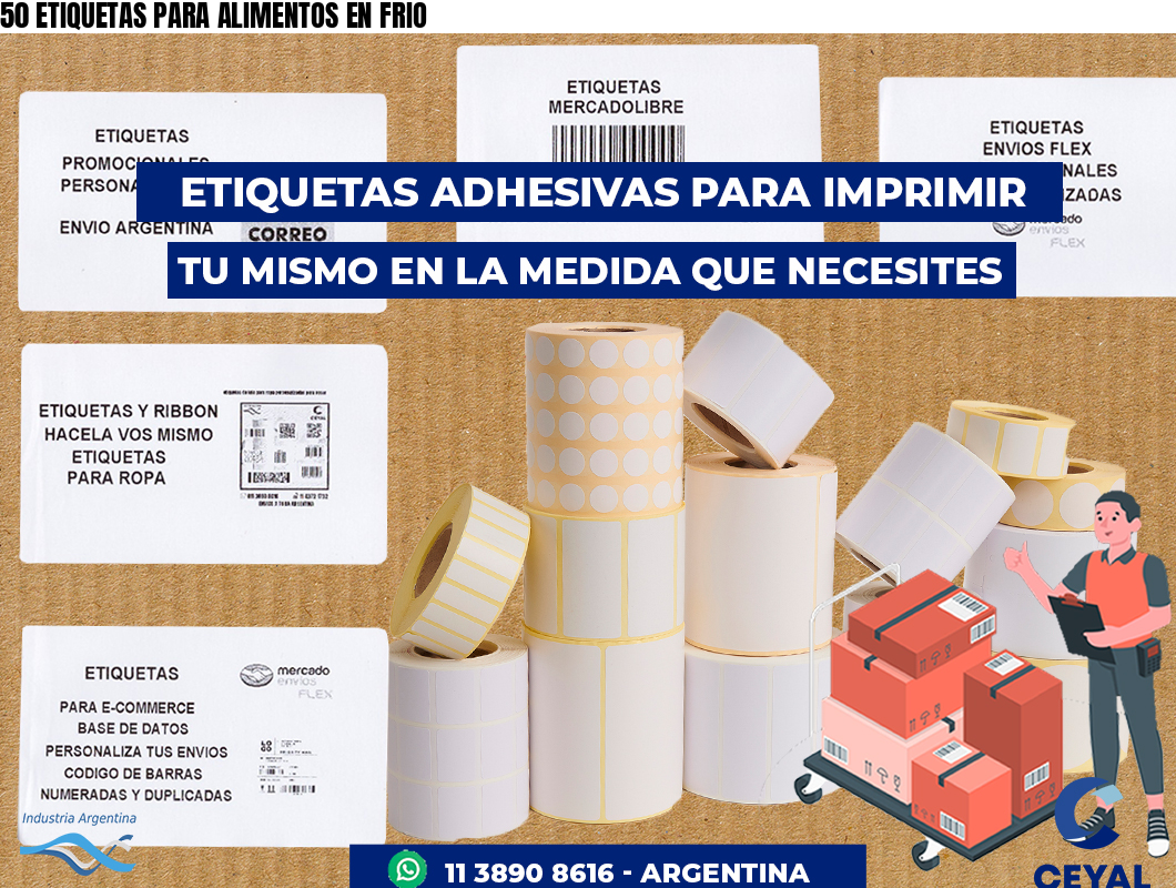 50 ETIQUETAS PARA ALIMENTOS EN FRIO