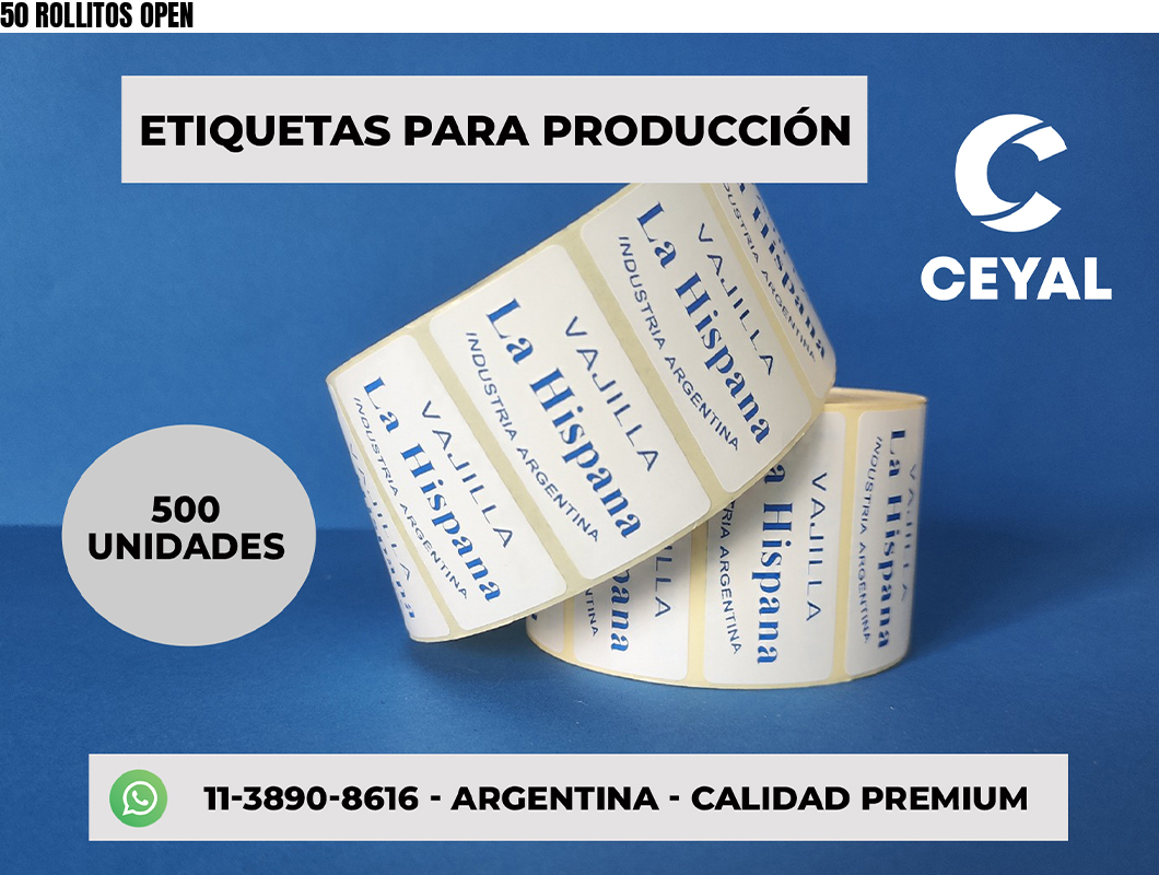 50 ROLLITOS OPEN