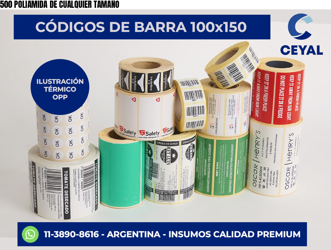 500 POLIAMIDA DE CUALQUIER TAMAÑO