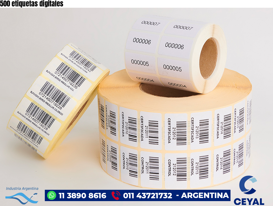 500 etiquetas digitales