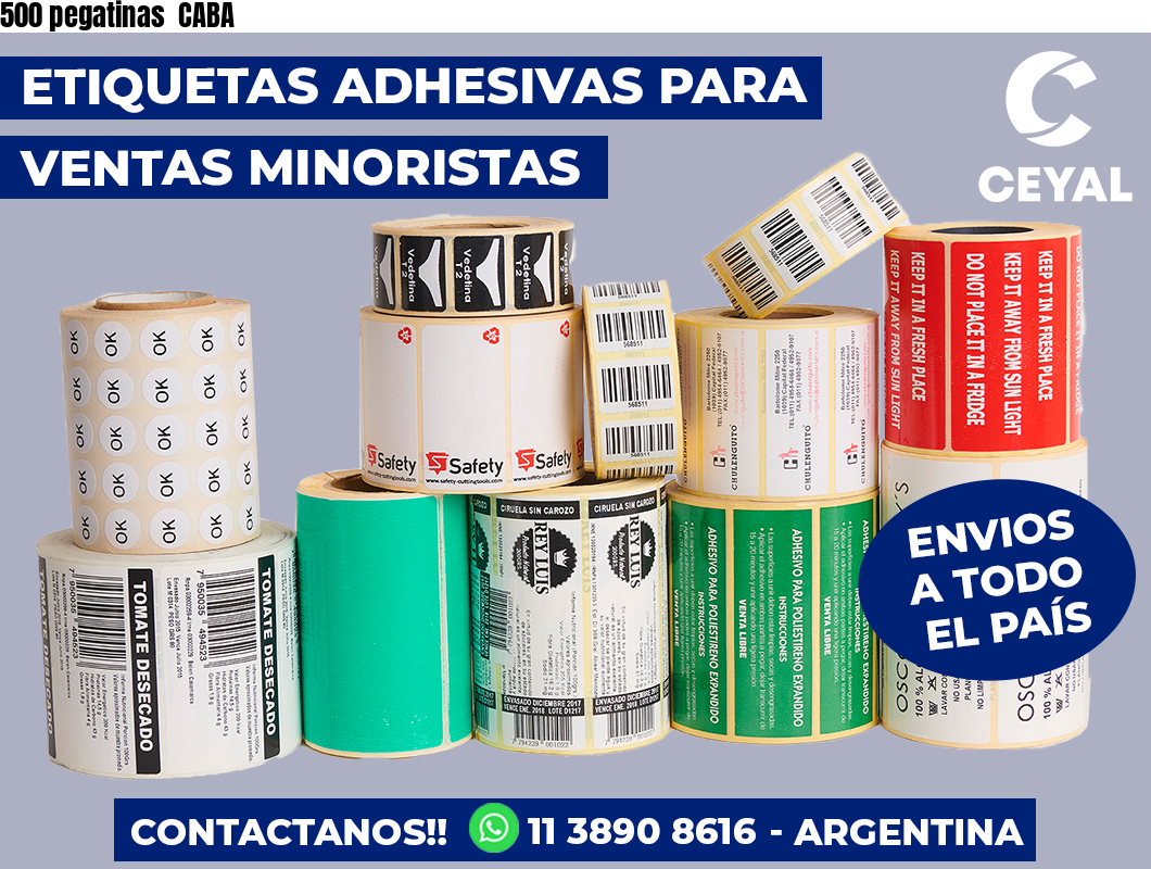 500 pegatinas  CABA