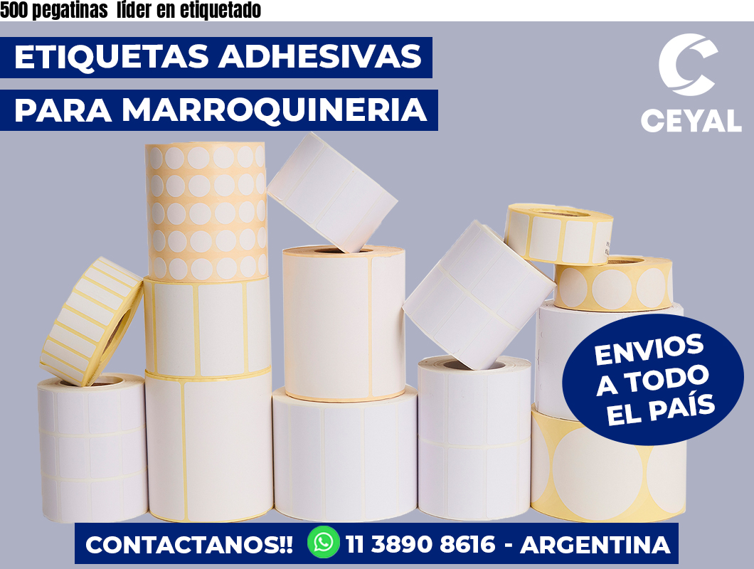 500 pegatinas líder en etiquetado