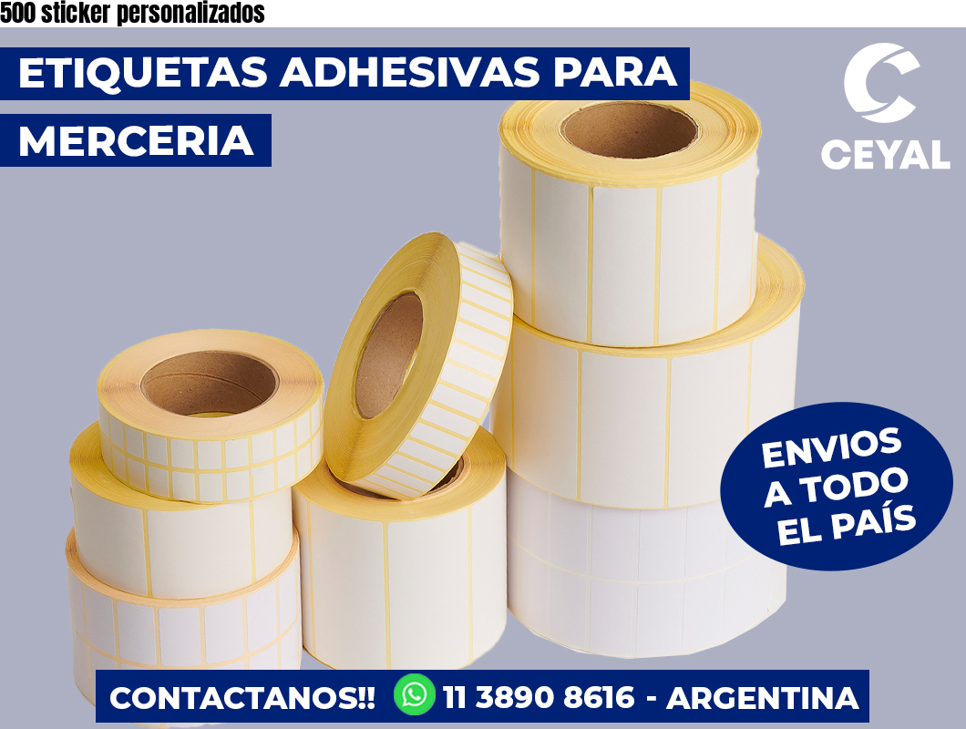500 sticker personalizados