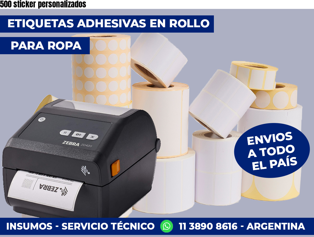 500 sticker personalizados