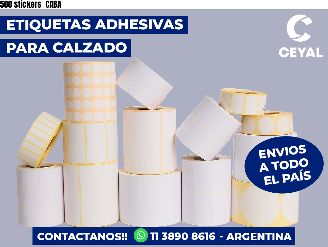 500 stickers CABA