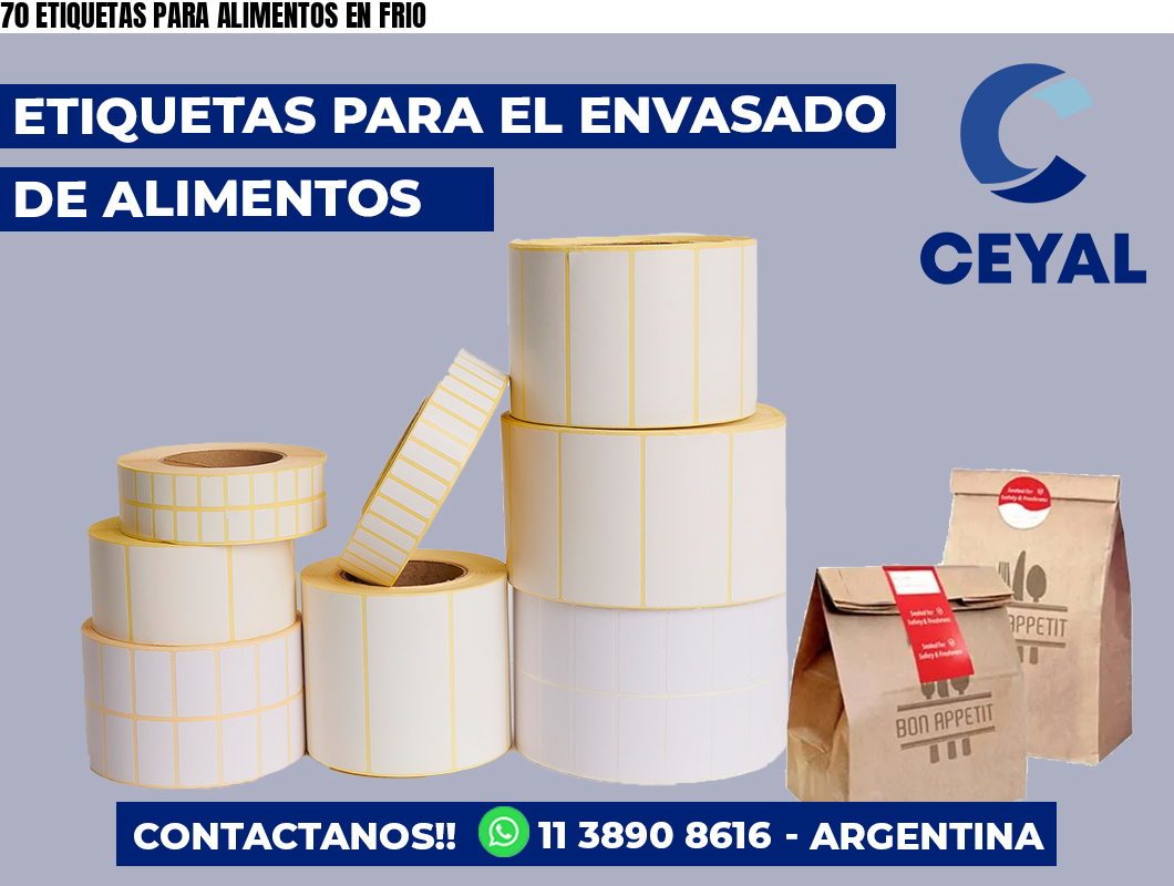70 ETIQUETAS PARA ALIMENTOS EN FRIO