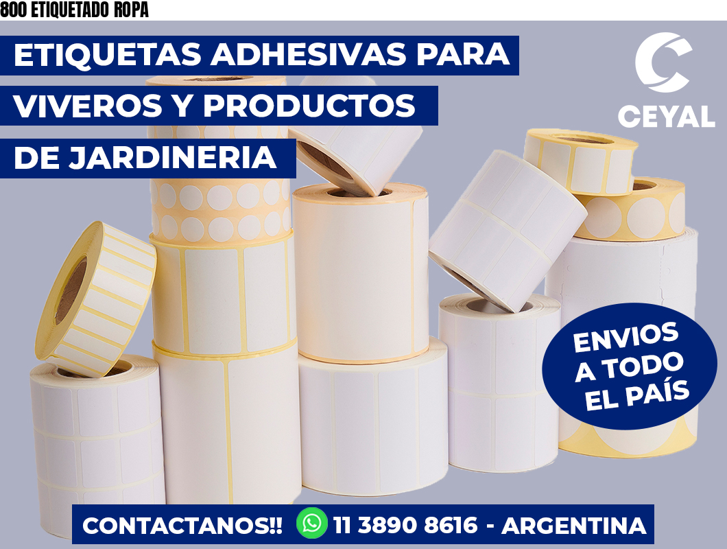 800 ETIQUETADO ROPA
