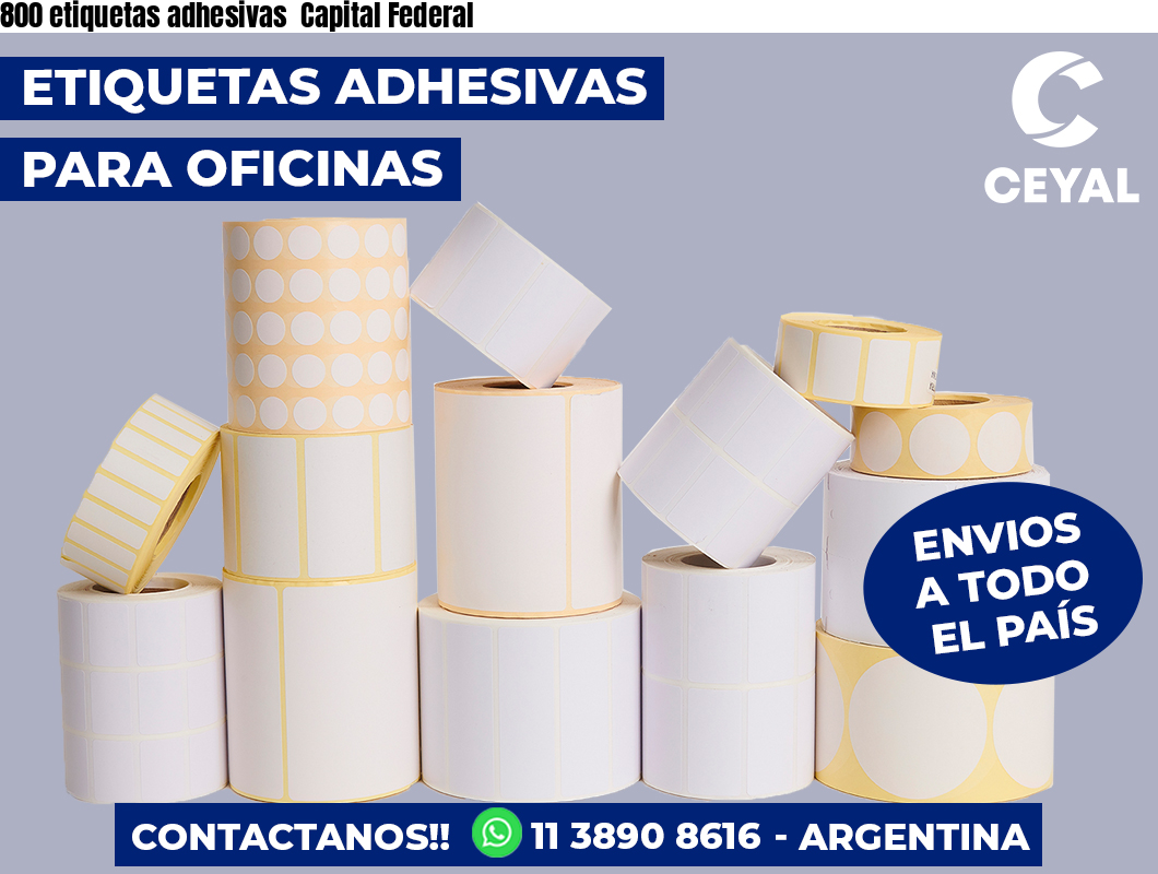800 etiquetas adhesivas  Capital Federal