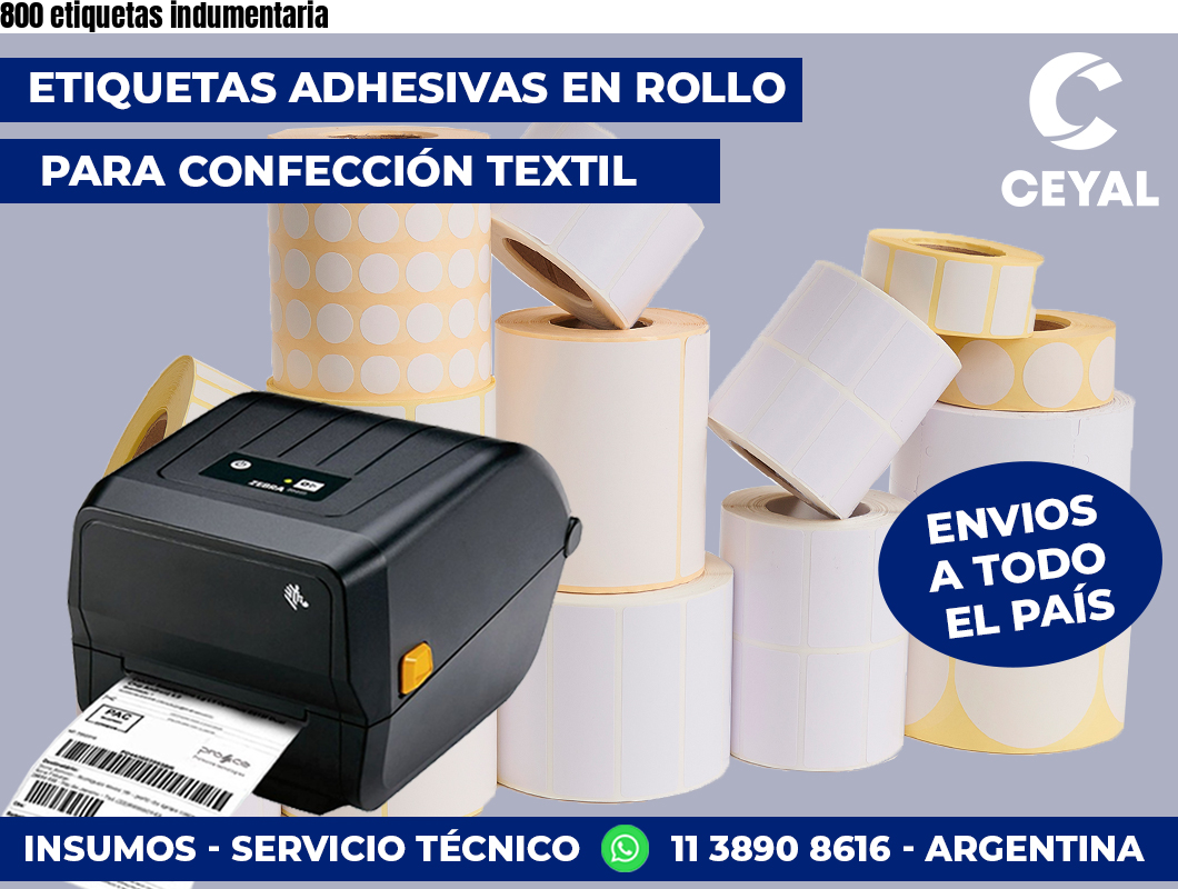 800 etiquetas indumentaria