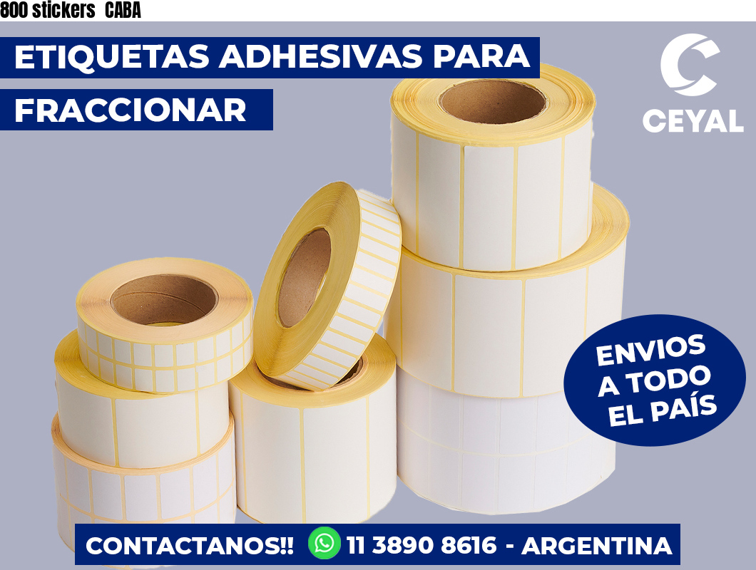 800 stickers CABA