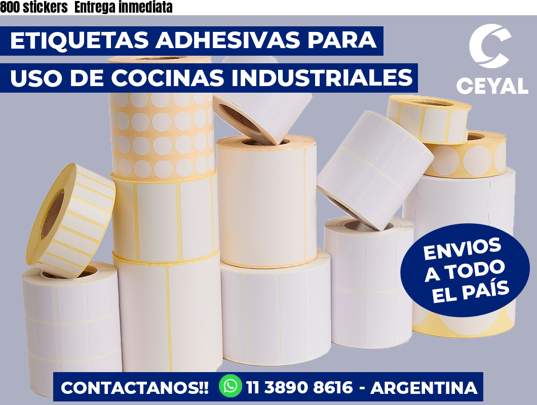 800 stickers  Entrega inmediata