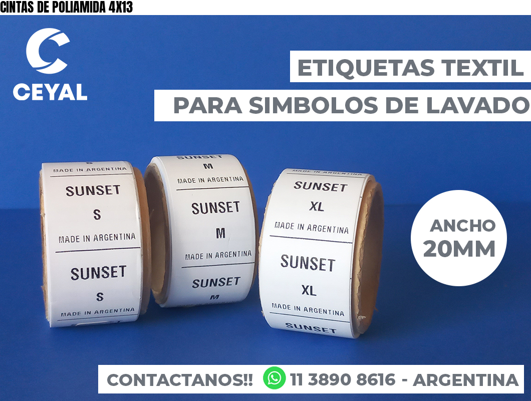 CINTAS DE POLIAMIDA 4X13
