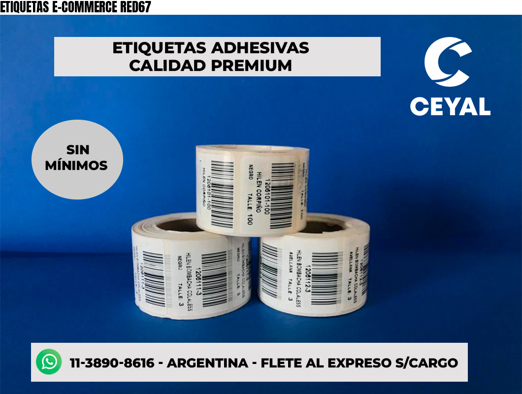 ETIQUETAS E-COMMERCE RED67