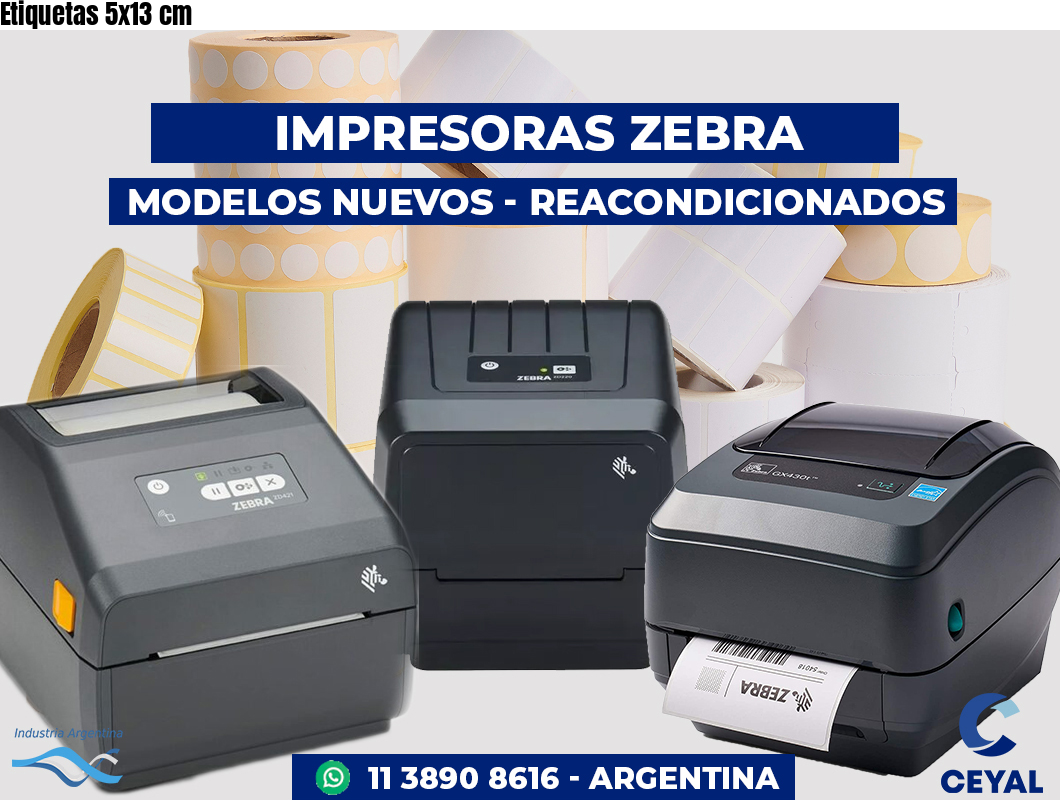 Etiquetas 5x13 cm