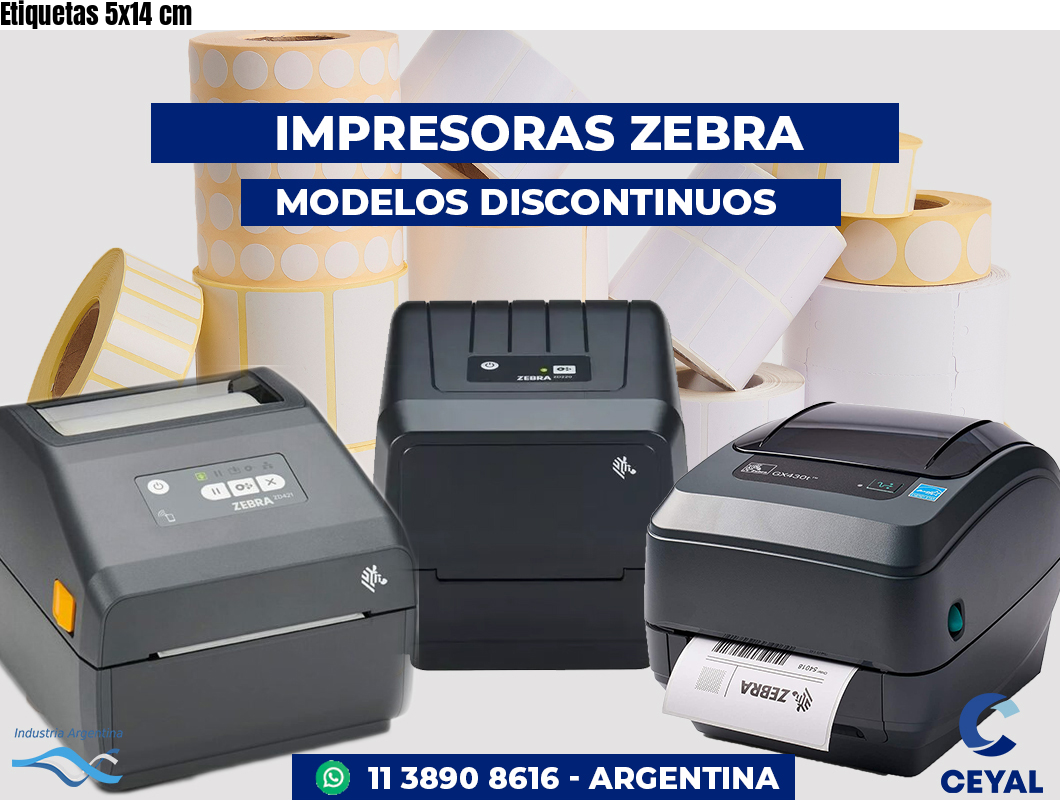 Etiquetas 5x14 cm