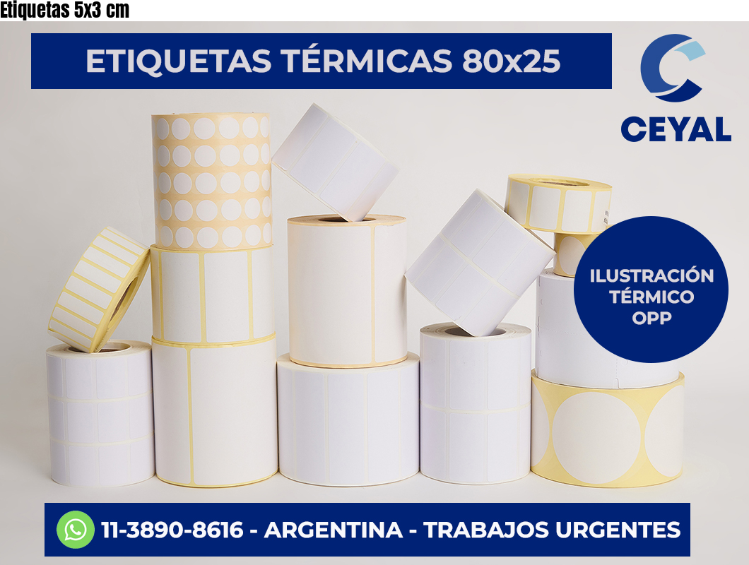 Etiquetas 5×3 cm